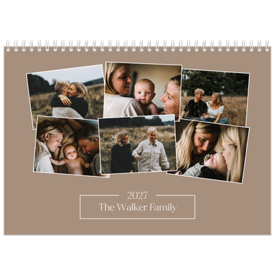 A4 Double Photo Calendar — Crafted memories [cover]