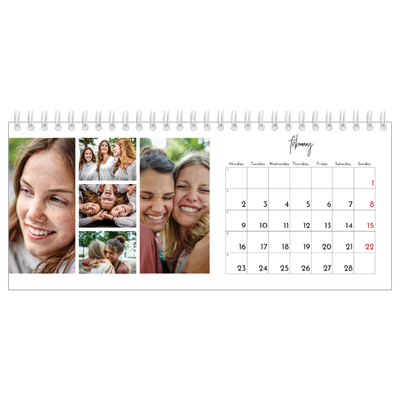 Desk calendars — Photo arrangements [February]