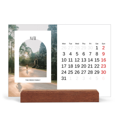 Easel Desk Calendar Landscape  — The open arch [cover]