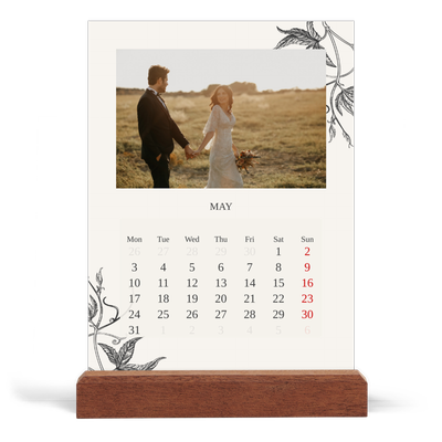 Easel Desk Calendar Portrait  — Ink & ivy [cover]