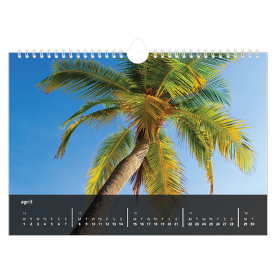 A4 Landscape Photo Calendar — Complements [April]