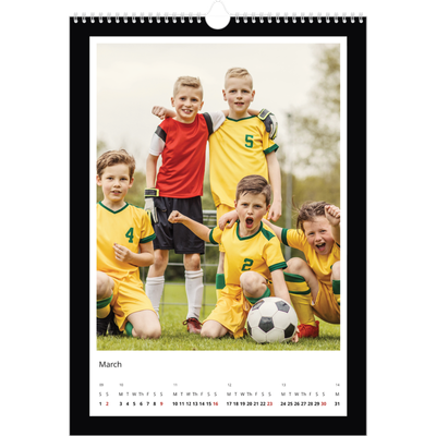A3 photo calendars — Black frame [March]