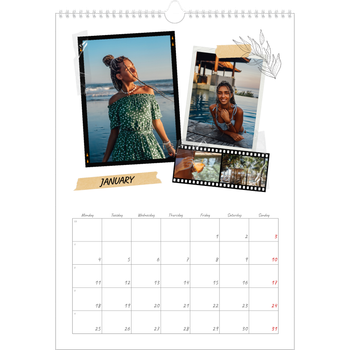 A3 Photo Calendar — Scrapbook flair