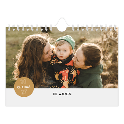 A5 Landscape Photo Calendar — Photo sticker [cover]