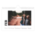 A5 Landscape Photo Calendar — White space [February]