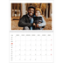 A4 Double Photo Calendar — Red highlights [April]