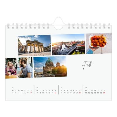 A5 Landscape Photo Calendar — City break [February]