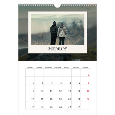 A3 photo calendars — The portrait edit [February]