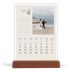 Easel Desk Calendar Portrait  — Initials in bloom [January]