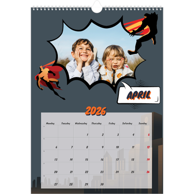 A3 photo calendars — Comic book [April]