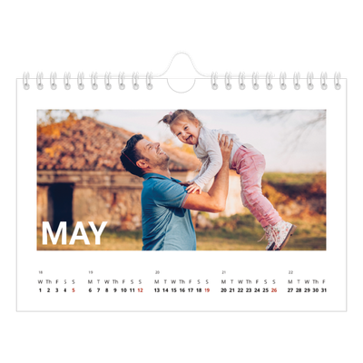 A5 Landscape Photo Calendar — Big month [cover]