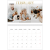 A4 Double Photo Calendar — Big gold text [February]