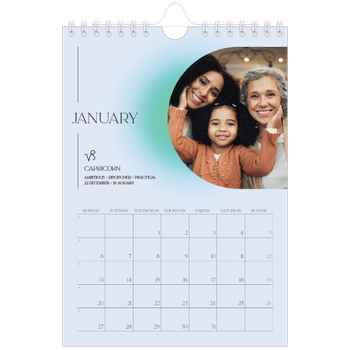 A5 portrait — Astrology gradients