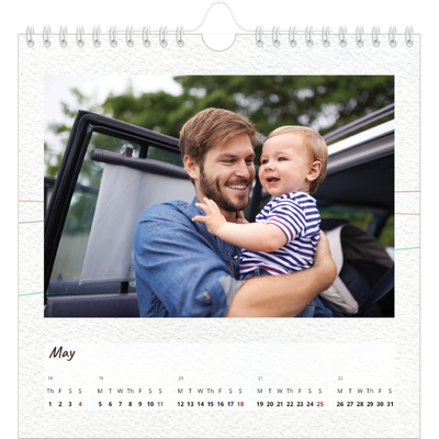 Square calendars  — Floral giftwrap [cover]