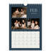 A5 Photo Calendar — Slate and serifs [February]