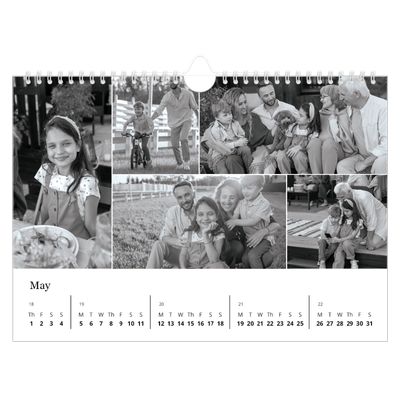 A4 Landscape Photo Calendar — Focus [cover]