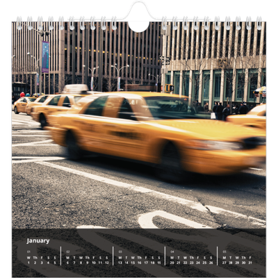 Square calendars  — Complements [January]