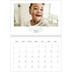 A4 Double Photo Calendar — Mixed typography [January]