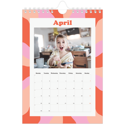 A5 Photo Calendar — Playing with pattern [April]