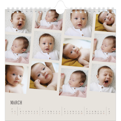 Square calendars  — Memories in motion [March]