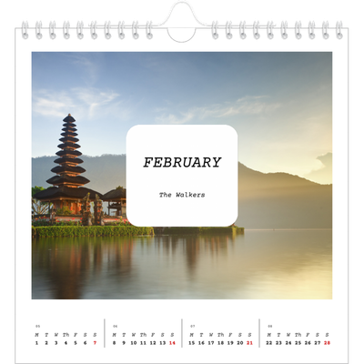 Square calendars  — Full story [February]