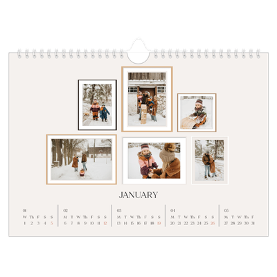 A4 Landscape Photo Calendar — Wall photo gallery [January]