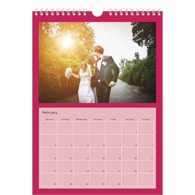 A4 Photo Calendar — Bright and bold [February]