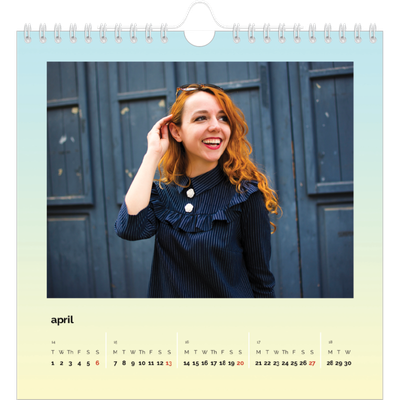 Square calendars  — Playful Pastel [April]