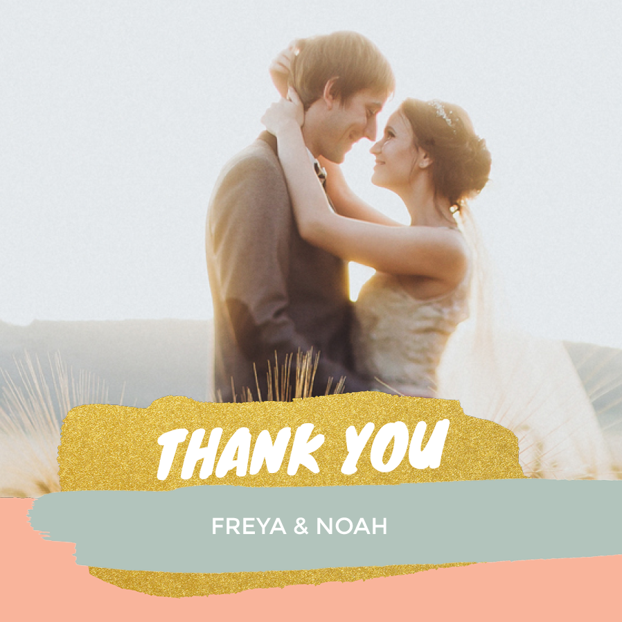 Thank you cards — Brushstrokes