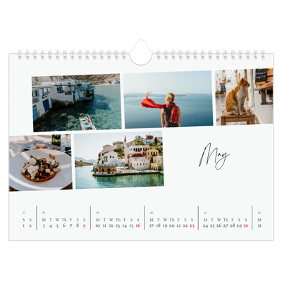 A4 Landscape Photo Calendar — City break [May]
