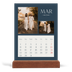 Easel Desk Calendar Portrait  — Slate and serifs [March]