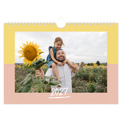 A4 Landscape Photo Calendar — Colour and pattern [cover]