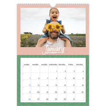A3 Photo Calendar — Colour and pattern
