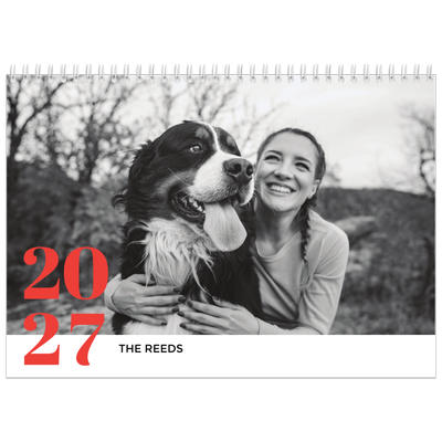 A4 Double Photo Calendar — A bold year [cover]