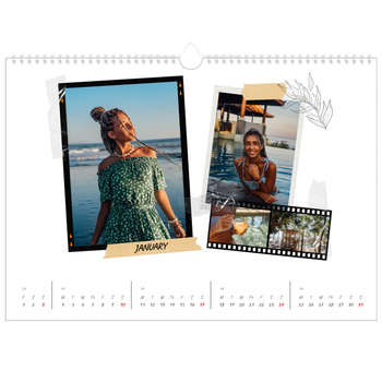 A3 Landscape Photo Calendar — Scrapbook flair