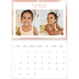 A4 Double Photo Calendar — Paintbrush effect [April]