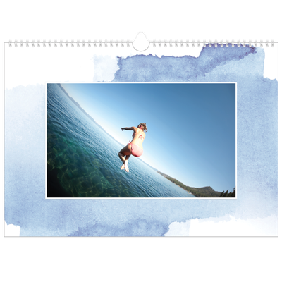 A3 Photo Calendar — Watercolour backgrounds [cover]