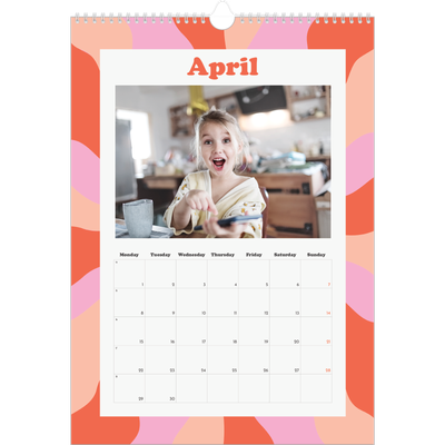 A3 photo calendars — Playing with pattern [April]