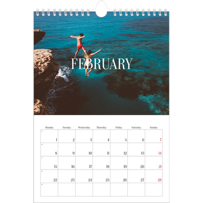 A4 Photo Calendar — Endless escape [February]