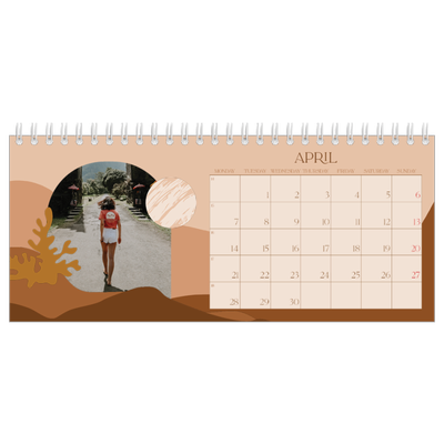 Desk calendars — Neutral mountains [April]