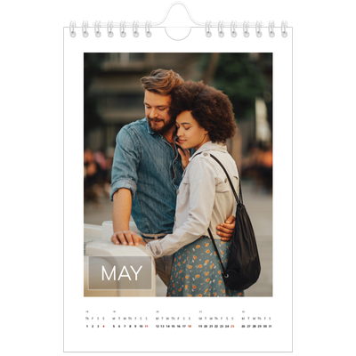 A5 Photo Calendar — Date box overlay [cover]