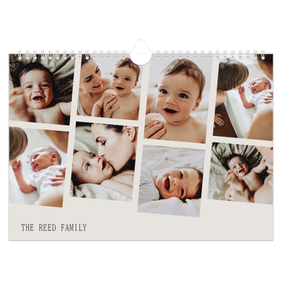 A4 Landscape Photo Calendar — Memories in motion [cover]