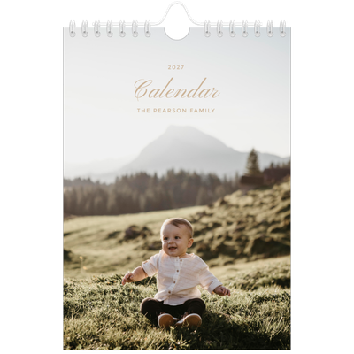 A5 Photo Calendar — Photo strip boxes [cover]