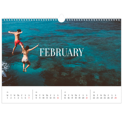 A3 Photo Calendar — Endless escape [February]