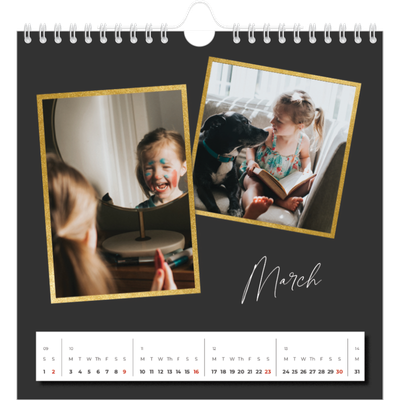 Square calendars  — So many memories [March]