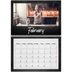 A4 Double Photo Calendar — Chalkboard style [February]
