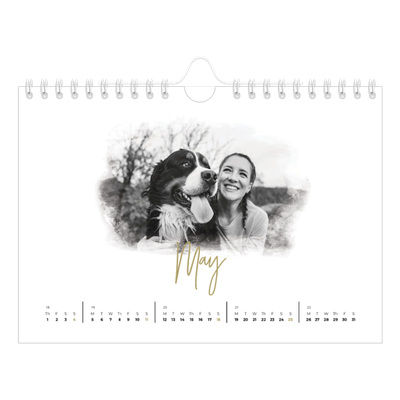A5 Landscape Photo Calendar — Photo effects [May]