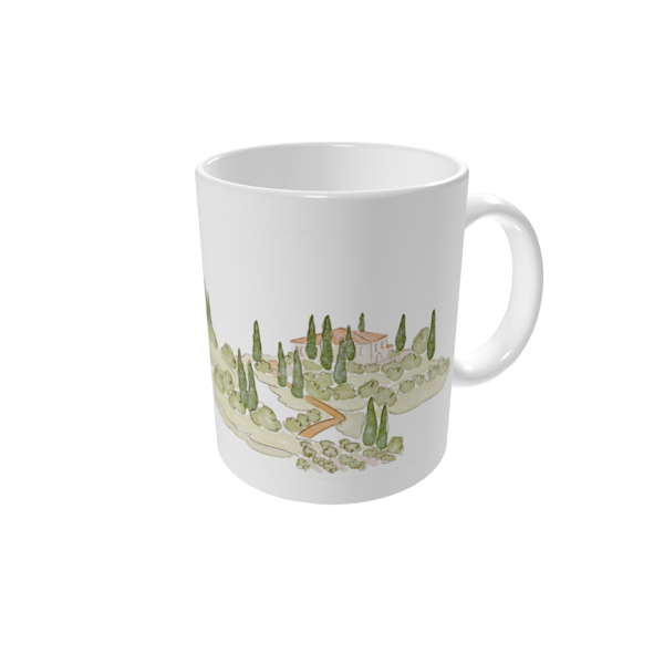 Personalised mugs — Watercolour destination