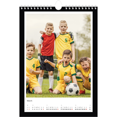 A4 Photo Calendar — Black frame [March]