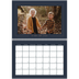 A4 Double Photo Calendar — Prussian blue [February]